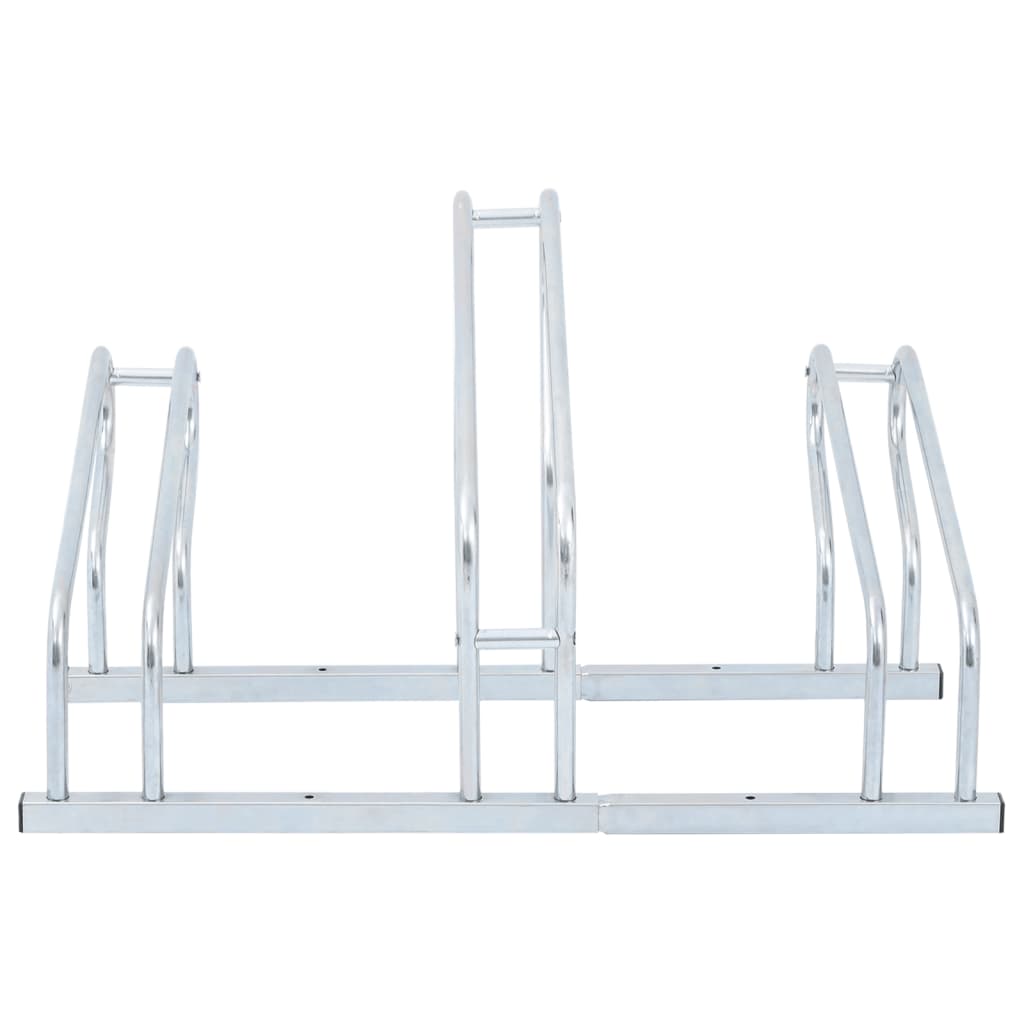 Soporte para bicicletas VidaXL para 3 bicicletas, independiente de acero galvanizado