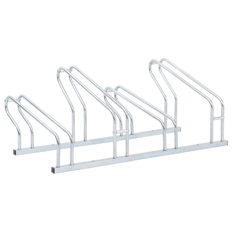 Soporte para bicicletas Vidaxl para 4 bicicletas de acero galvanizado separado