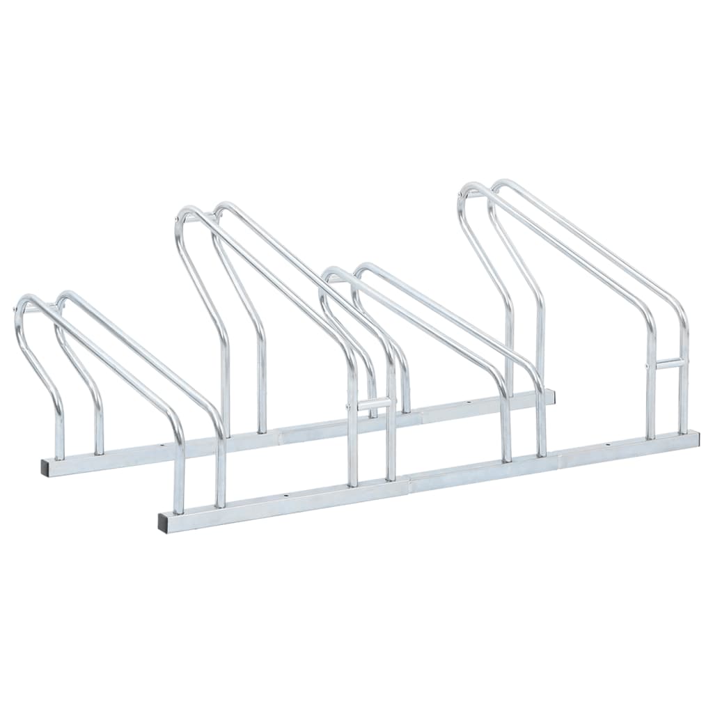 Soporte para bicicletas Vidaxl para 4 bicicletas de acero galvanizado separado