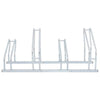 Soporte para bicicletas Vidaxl para 4 bicicletas de acero galvanizado separado