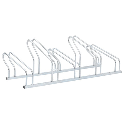 Soporte para bicicletas Vidaxl para 5 bicicletas de acero galvanizado separado