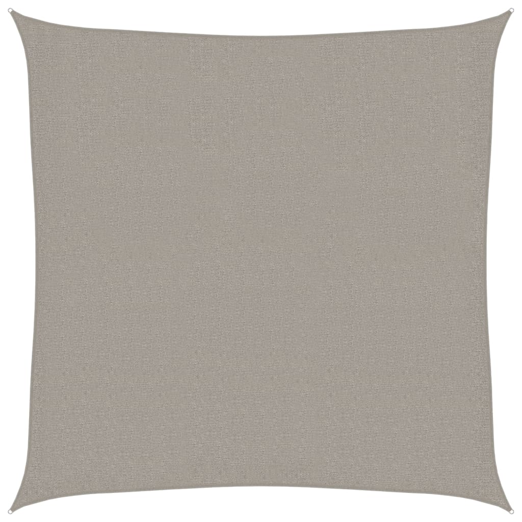 Vidaxl Zonnezeil 160 g m² cuadrado 3x3 m Hdpe gris claro