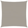 Vidaxl vela solar 160 g m² cuadrado 7x7 m HDPE gris claro
