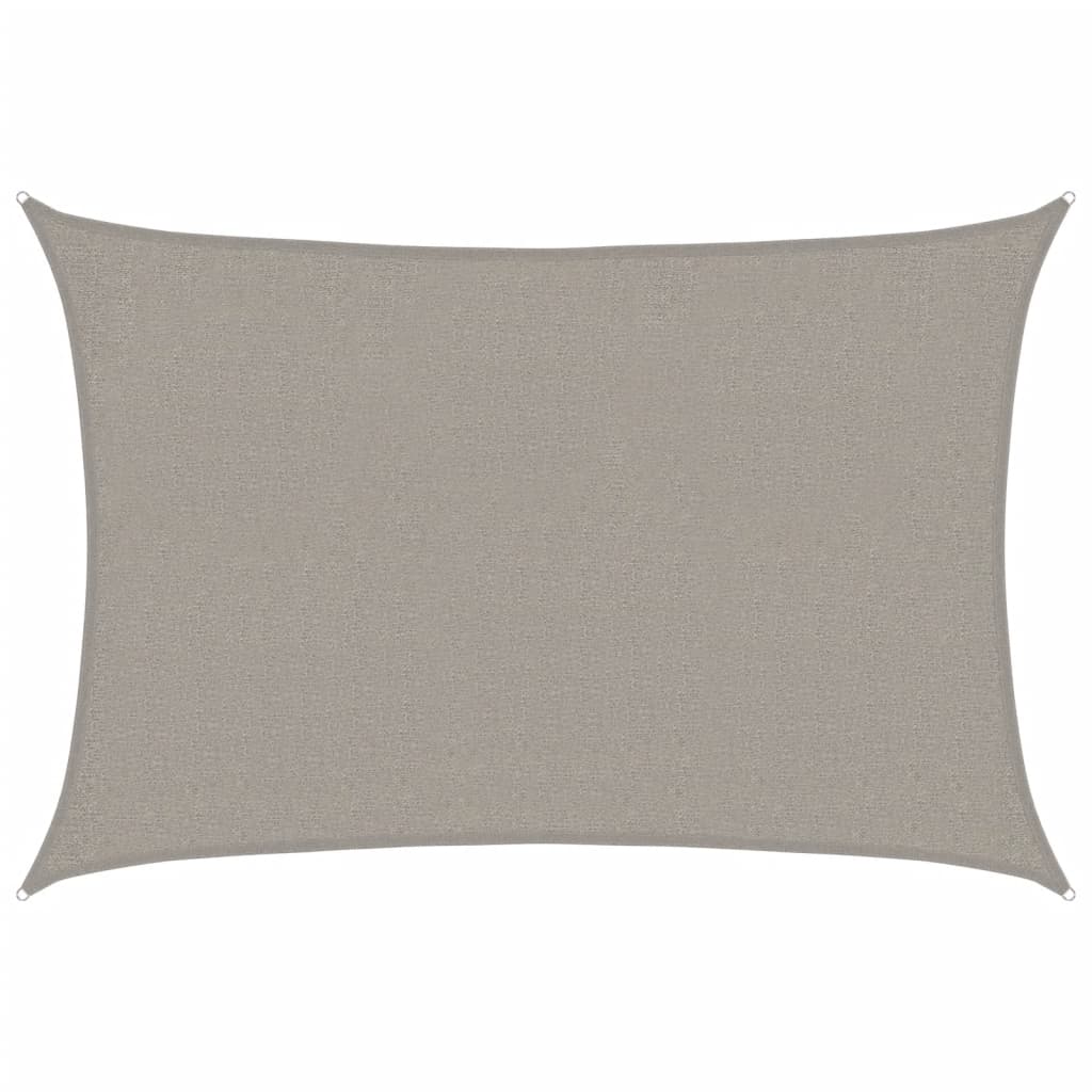 Vidaxl Zonnezeil 160 g m² Rectangular 2x3 M Hdpe gris claro