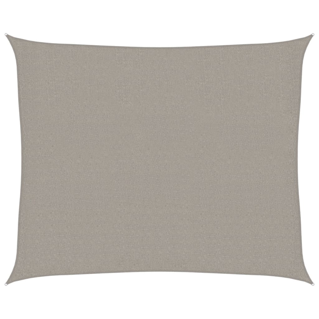 Vidaxl Zonnezeil 160 g m² Rectangular 2.5x3 M Hdpe gris claro
