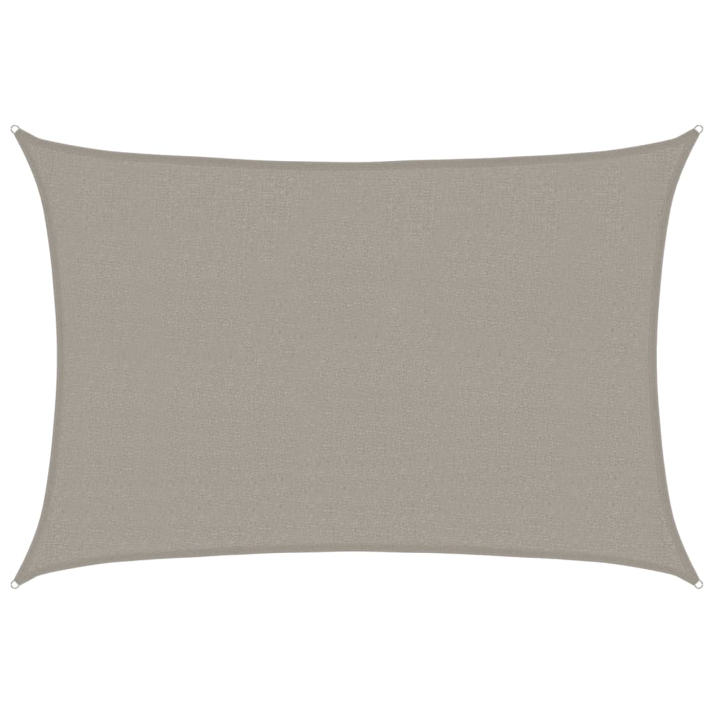 Vidaxl Zonnezeil 160 g m² rettangolare 2,5x3,5 m HDPE grigio chiaro