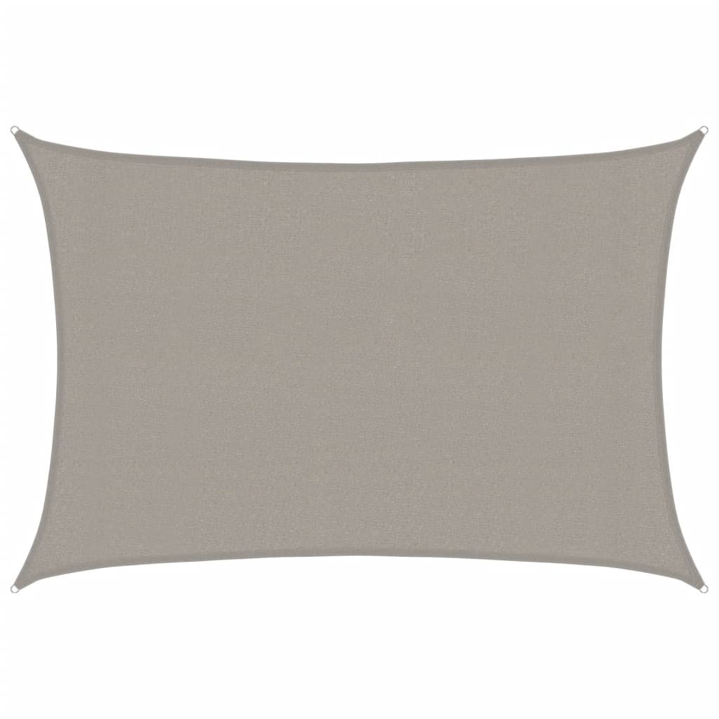 Vidaxl Zonnezeil 160 g m² rectangular 3x4.5 m HDPE gris claro