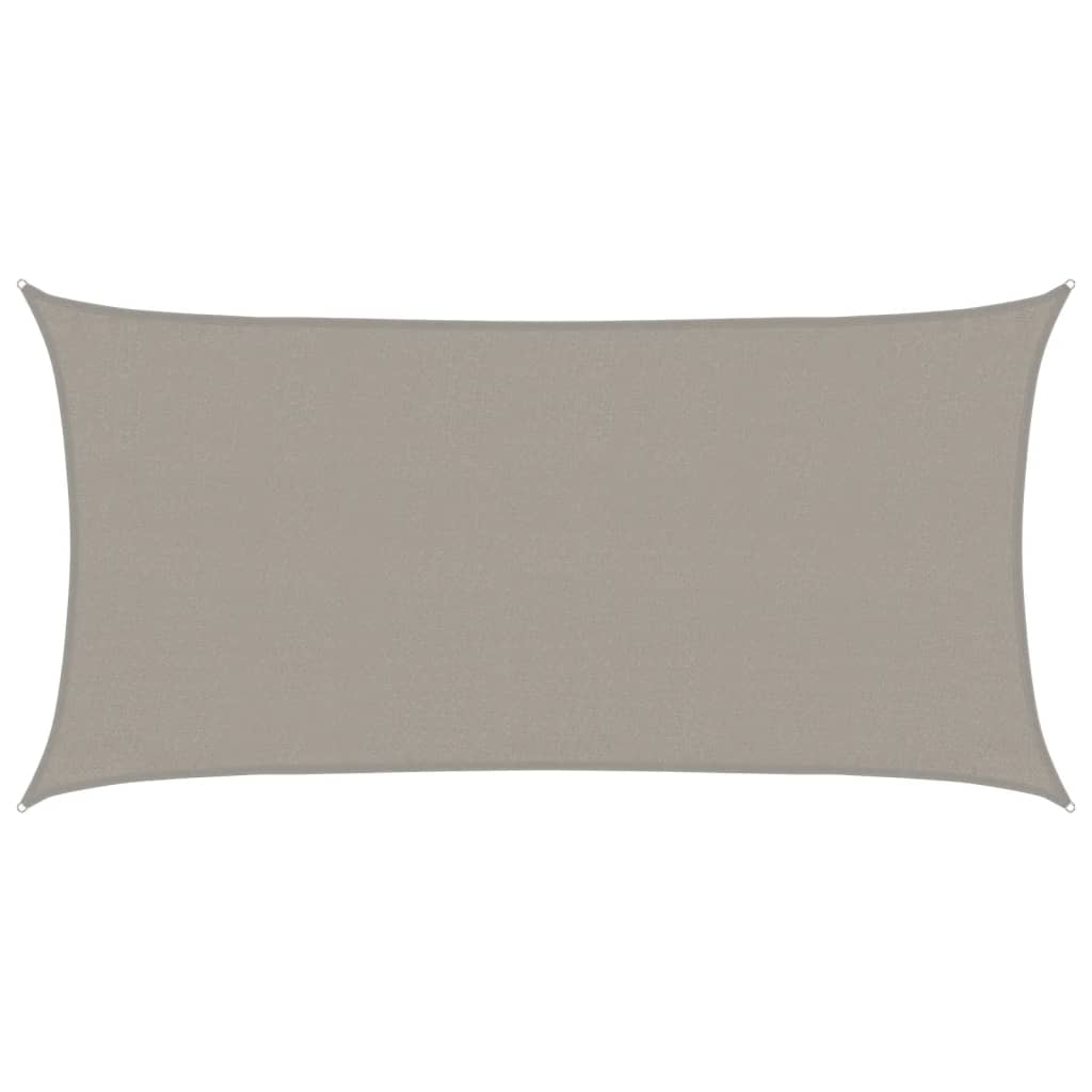 Vidaxl Zonnezeil 160 g m² Rectangular 3x6 M HDPE GRIS