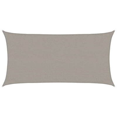 Vidaxl Zonnezeil 160 g m² Rectangular 3x6 M HDPE GRIS
