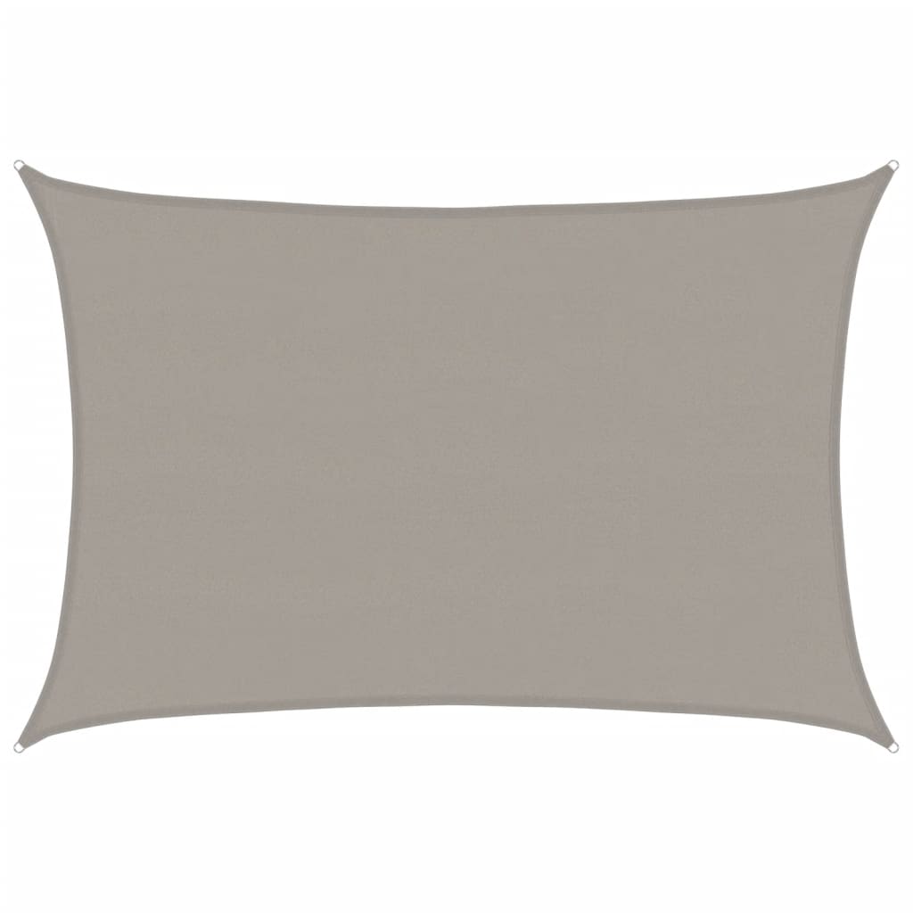Vidaxl Zonnezeil 160 g m² Rectangular 5x7 M HDPE GRIS