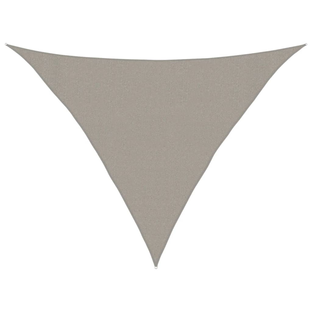Vidaxx vela solar 160 g m² triangular 3x3x4,2 m HDPE gris claro