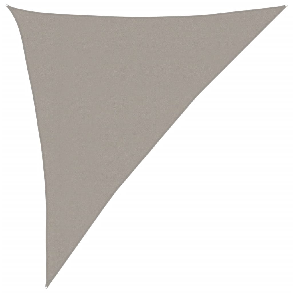 Tenda da sole Vidaxx 160 g m² triangolare 3x4x5 m HDPE grigio chiaro