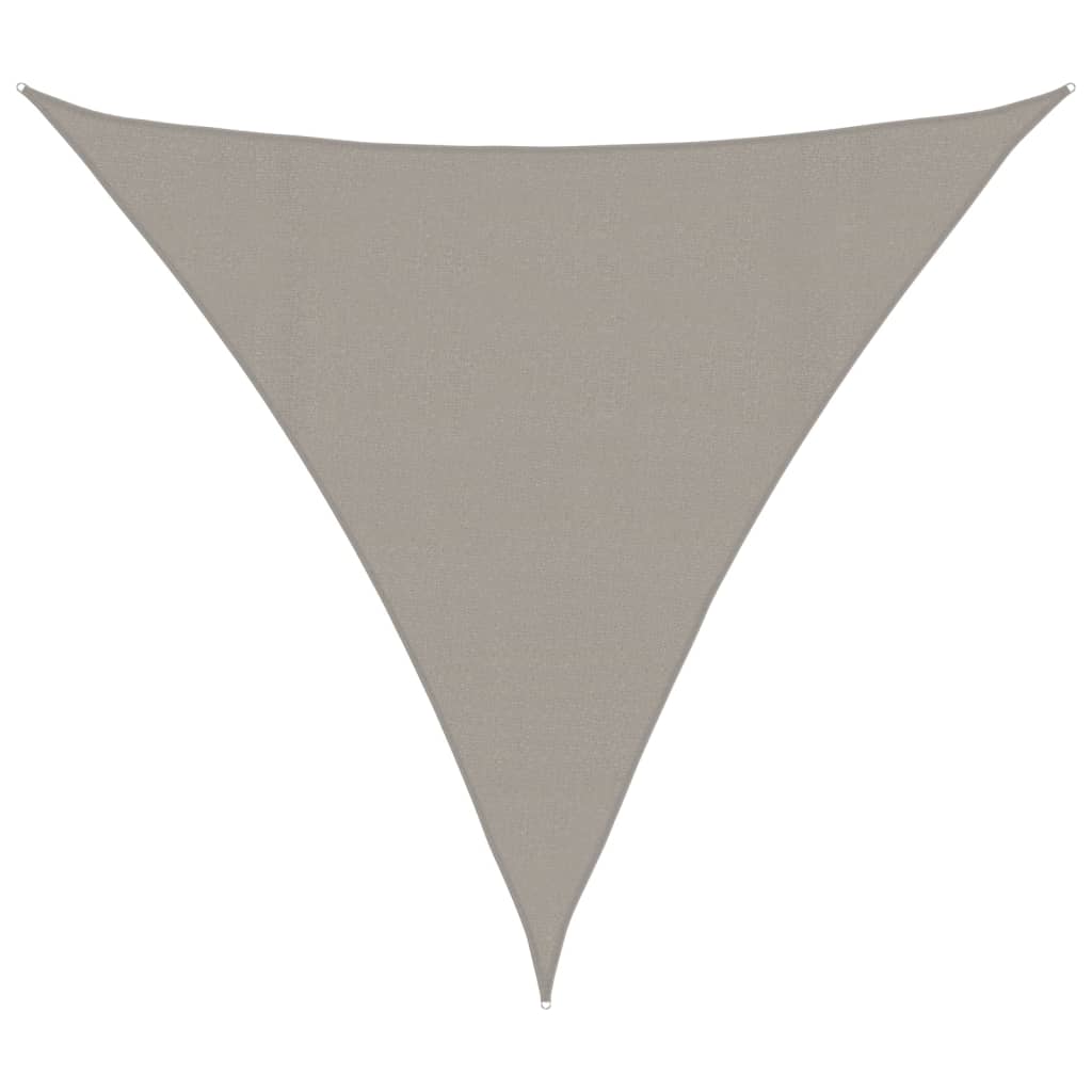 Vidaxx vela solar 160 g m² triangular 4x4x4 m HDPE gris claro