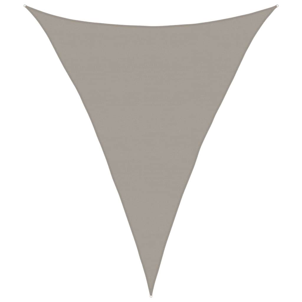 Vidaxx sun sail 160 g m² triangular 5x6x6 m HDPE light gray
