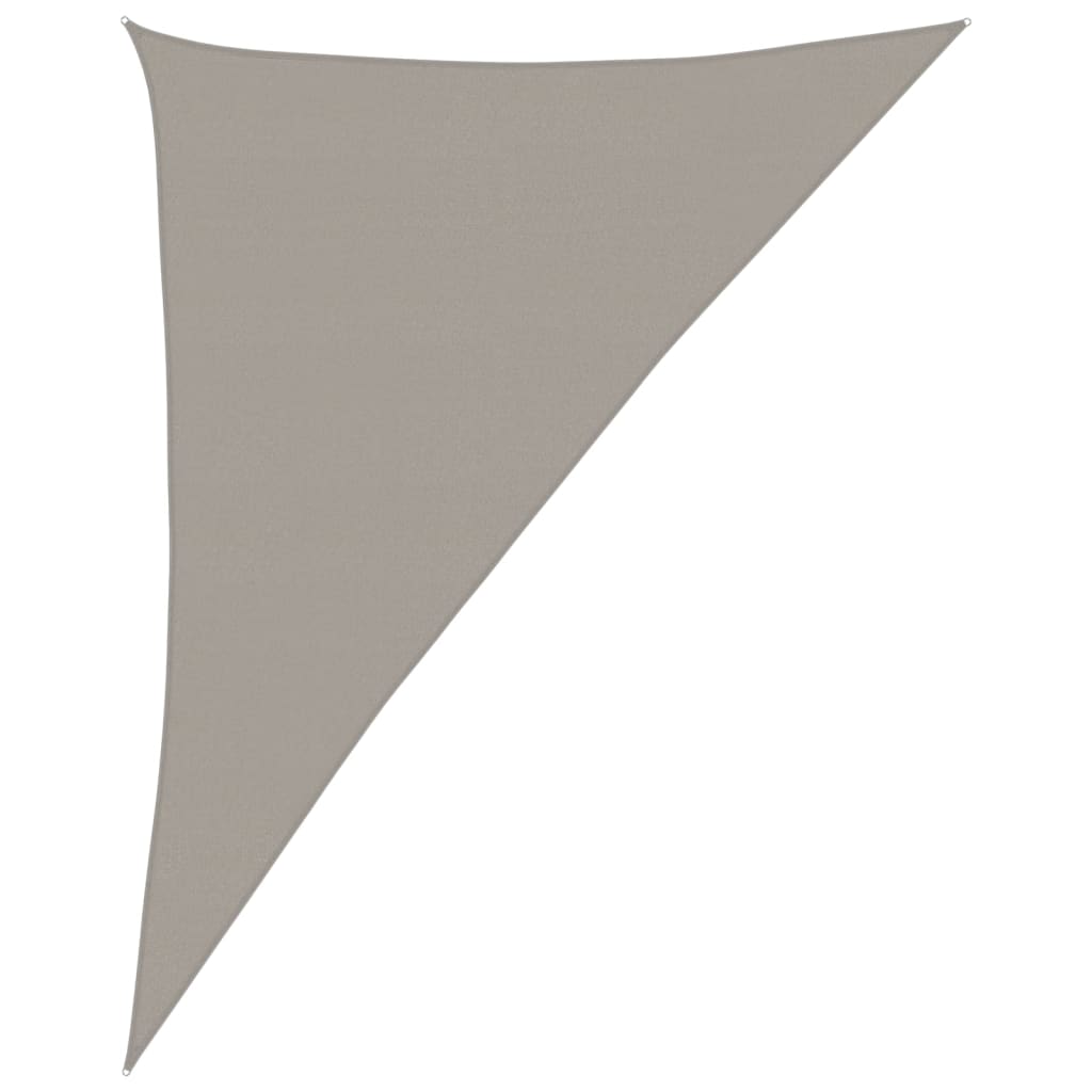Vidaxx vela solar 160 g m² triangular 4x5x6,8 m HDPE gris claro