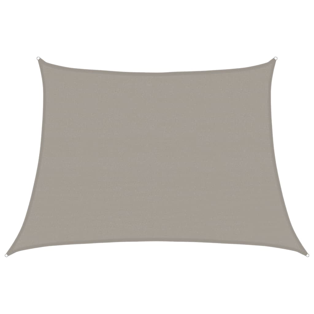 VidaXL vela da sole trapezio 160 g m² 4 5x3 m HDPE grigio chiaro