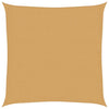 Tenda parasole Vidaxl 160 g mq quadrata 2,5x2,5 mt HDPE color sabbia