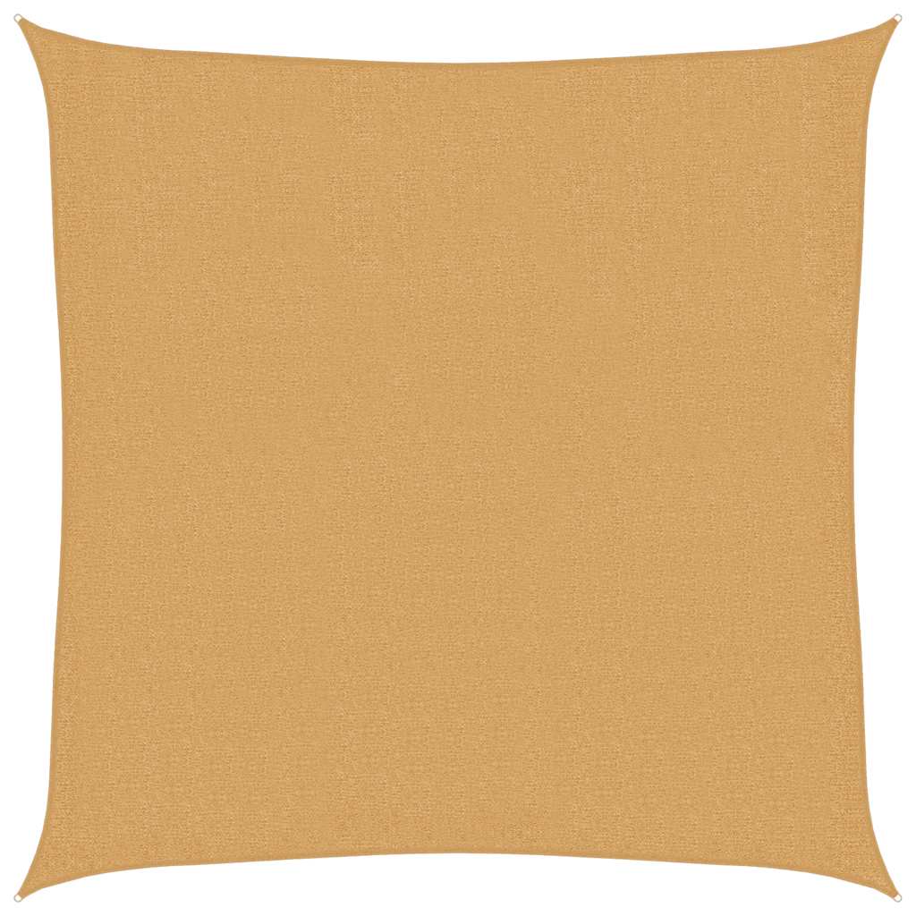 Tenda parasole Vidaxl 160 g mq quadrata 2,5x2,5 mt HDPE color sabbia