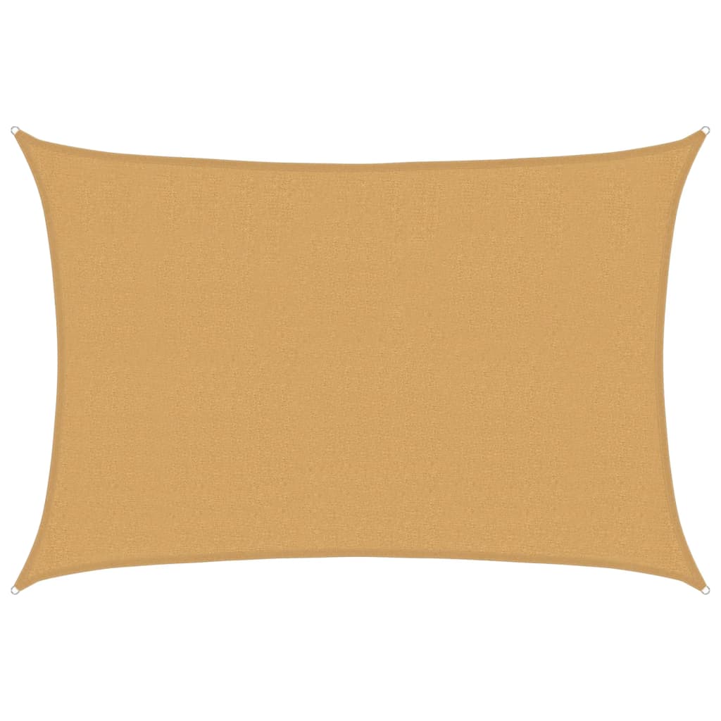 Vidaxl Zonnezeil 160 g m² rettangolare 2,5x4 m HDPE sabbia -colorata