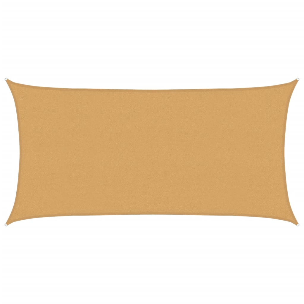 Vidaxl Zonnezeil 160 g m² rettangolare 2,5x4,5 m sand HDPE -colorato