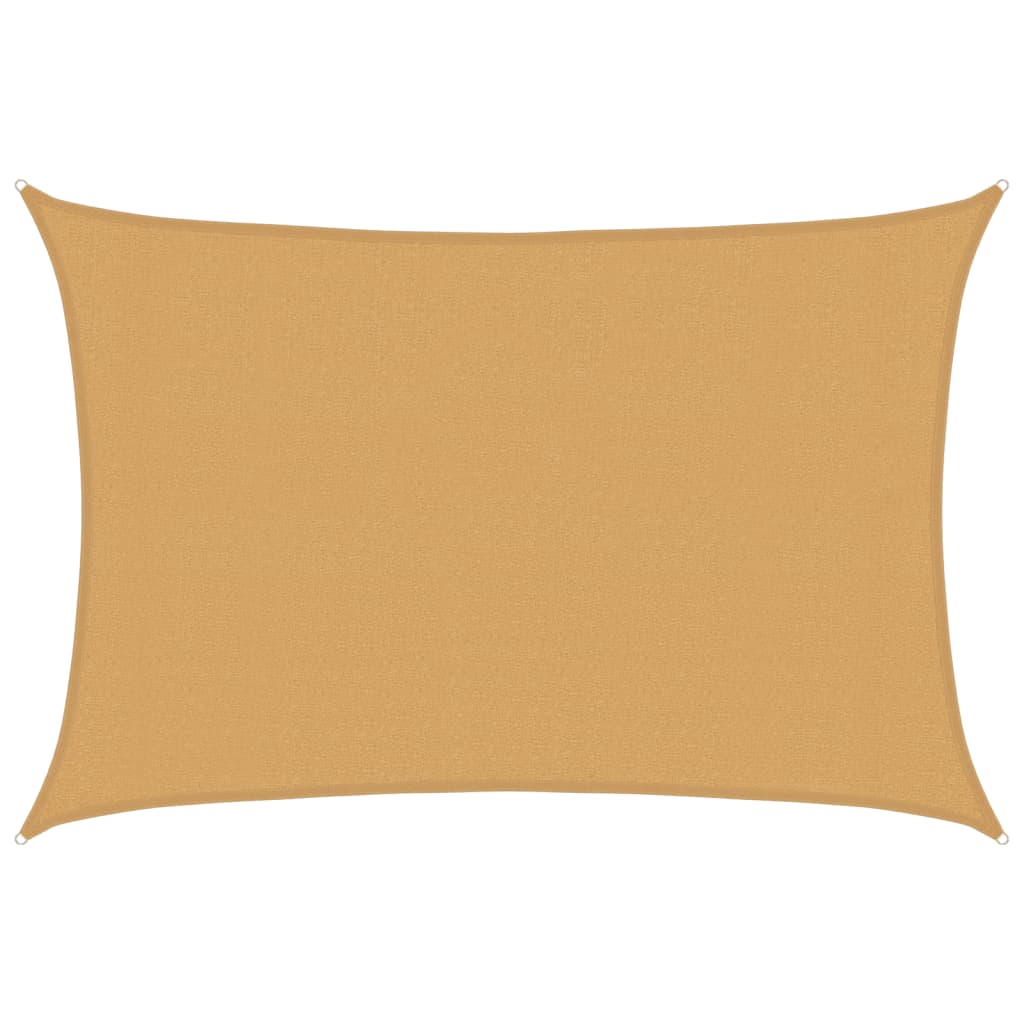 Vidaxl Zonnezeil 160 g m² Rectangular 3x5 M HDPE Sand -Colorado