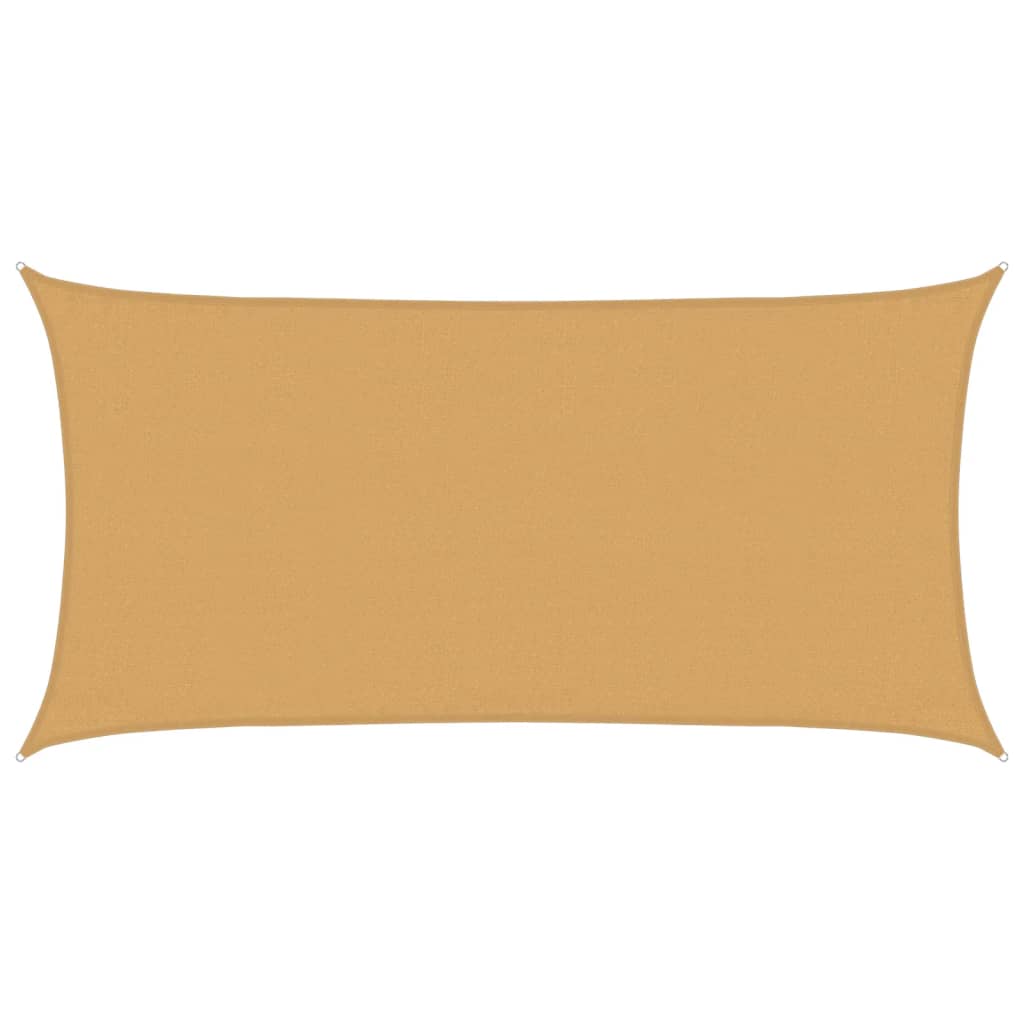 Vidaxl Zonnezeil 160 g m² Rectangular 3x6 M HDPE Sand -Colorado