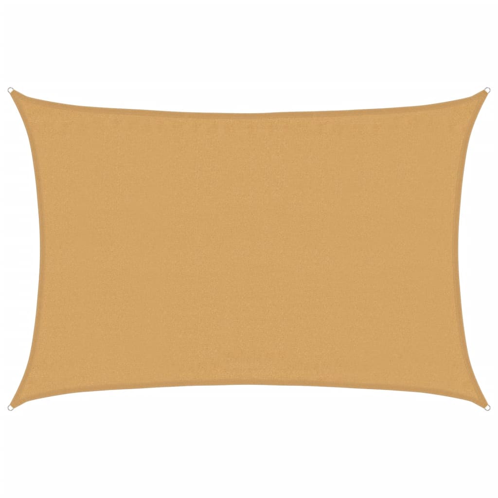 Vidaxl Zonnezeil 160 g m² Rectangular 3.5x4.5 M HDPE Sand -Colorado