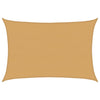 Vela de sol vidaxl 160 g m² rectangular 5x6 m HDPE color arena