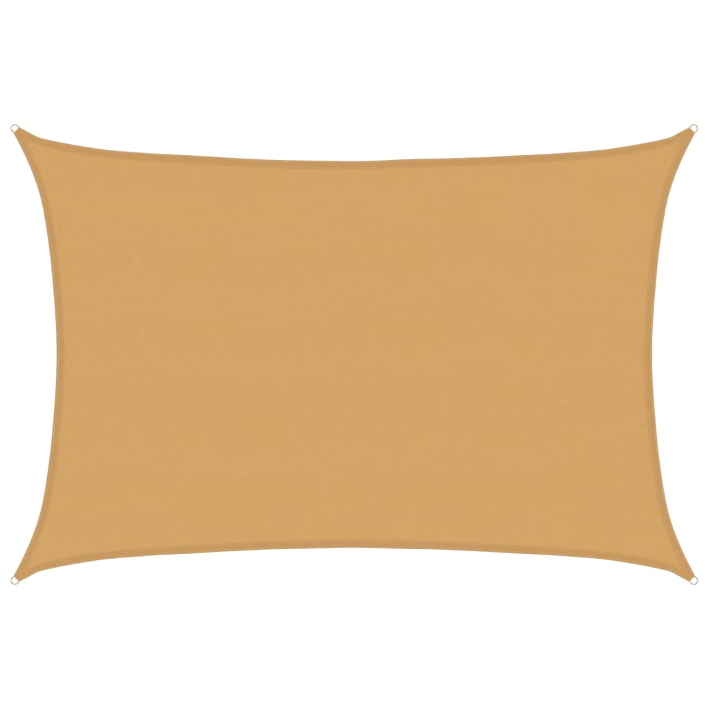 Vidaxl Zonnezeil 160 g m² rettangolare 5x7 m HDPE sabbia -colorata