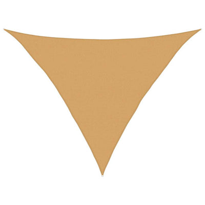 Vela da sole Vidaxx 160 g m² triangolare 5x5x6 m HDPE color sabbia