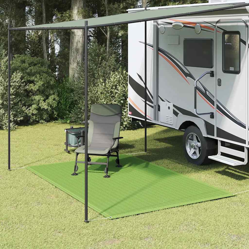Tappeto per tenda VidaXL 250x300 cm HDPE verde chiaro