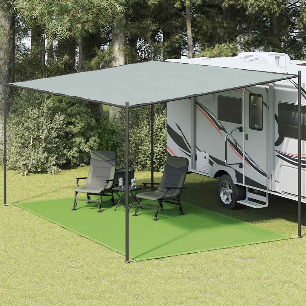 Tappeto per tenda VidaXL 300x500 cm HDPE verde chiaro