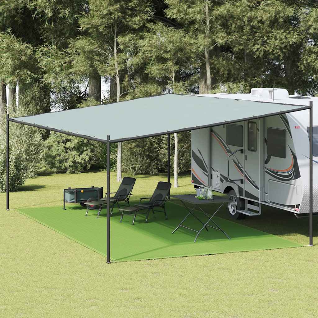 Tappeto per tenda VidaXL 400x700 cm HDPE verde chiaro