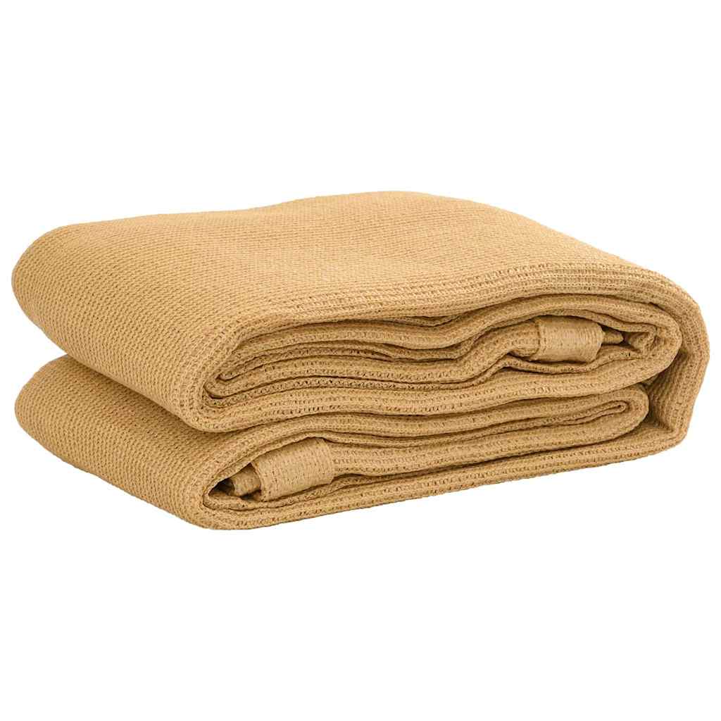 Alfombra de carpa Vidaxl 250x200 cm HDPE Sand -Coled
