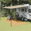 Tappeto per tenda VidaXL 250x350 cm HDPE color sabbia