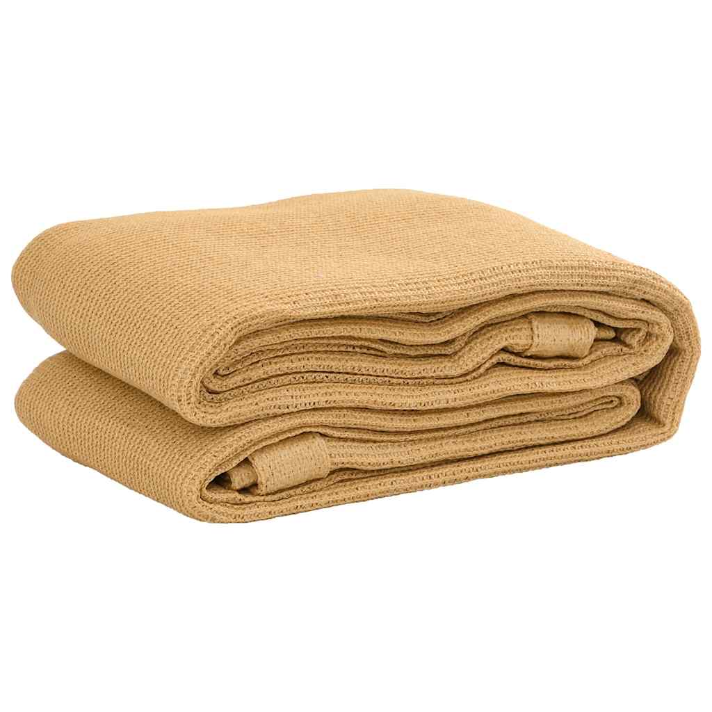 Vidaxl Tent carpet 250x400 cm HDPE sand -colored