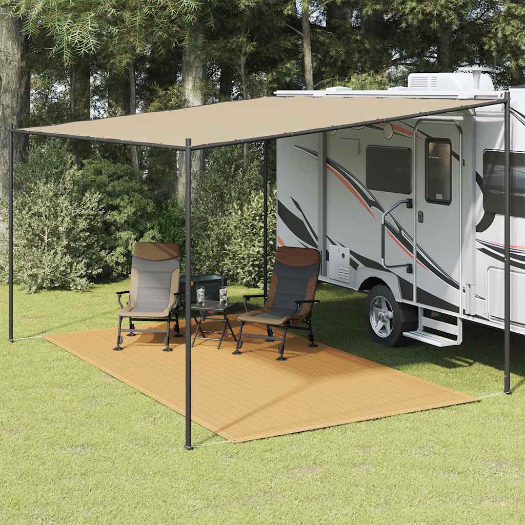 Vidaxl Tent carpet 250x400 cm HDPE sand -colored