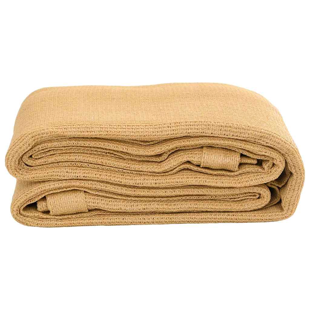 Alfombra de carpa Vidaxl 250x500 cm HDPE Sand -Coled