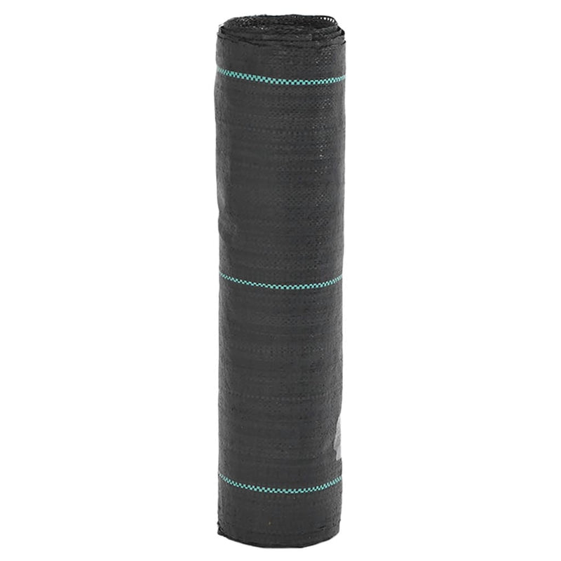 Vidaxl onkruidmembraan zwart 0,5x50 m pp