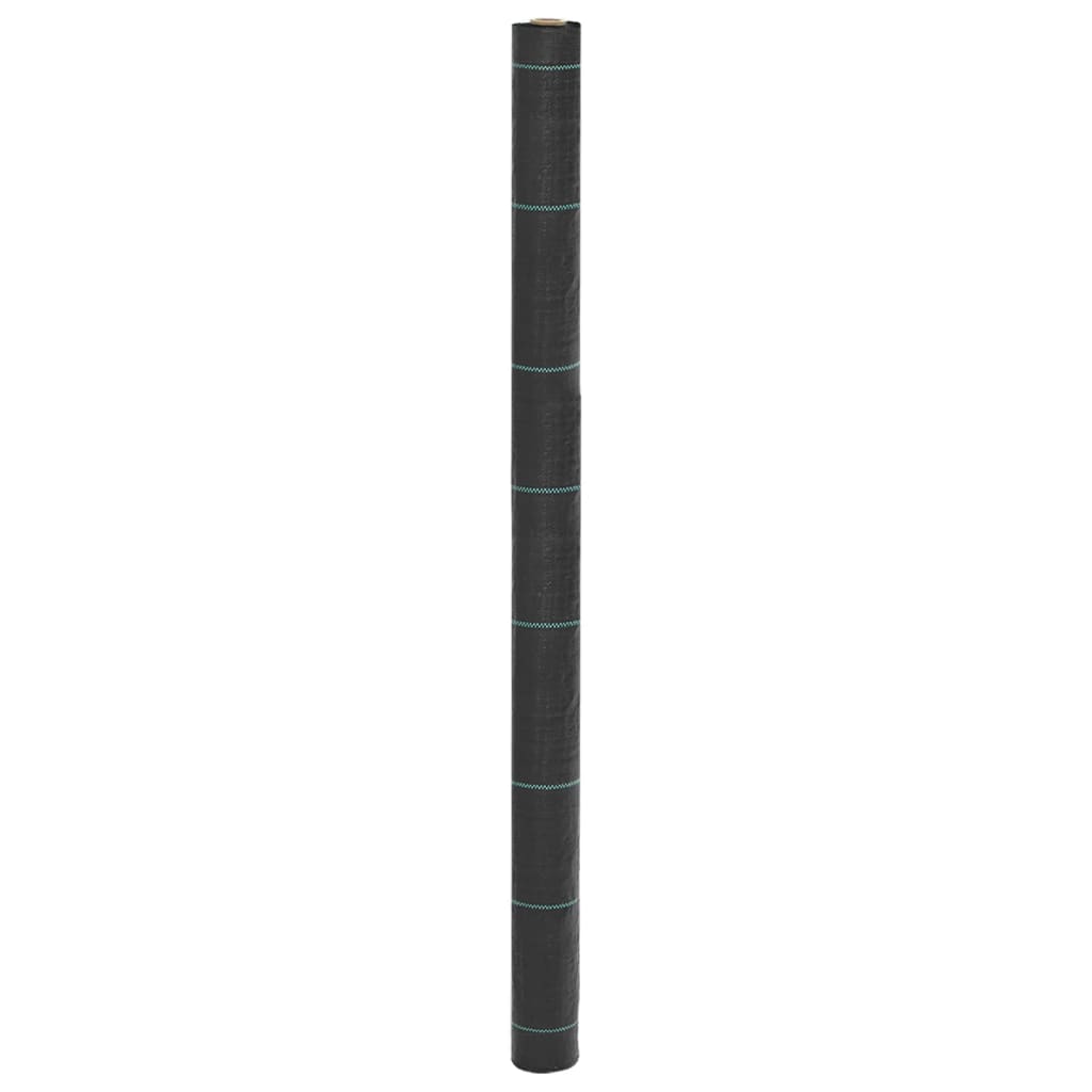 Vidaxl onkruidmembraan zwart 1,5x100 m pp