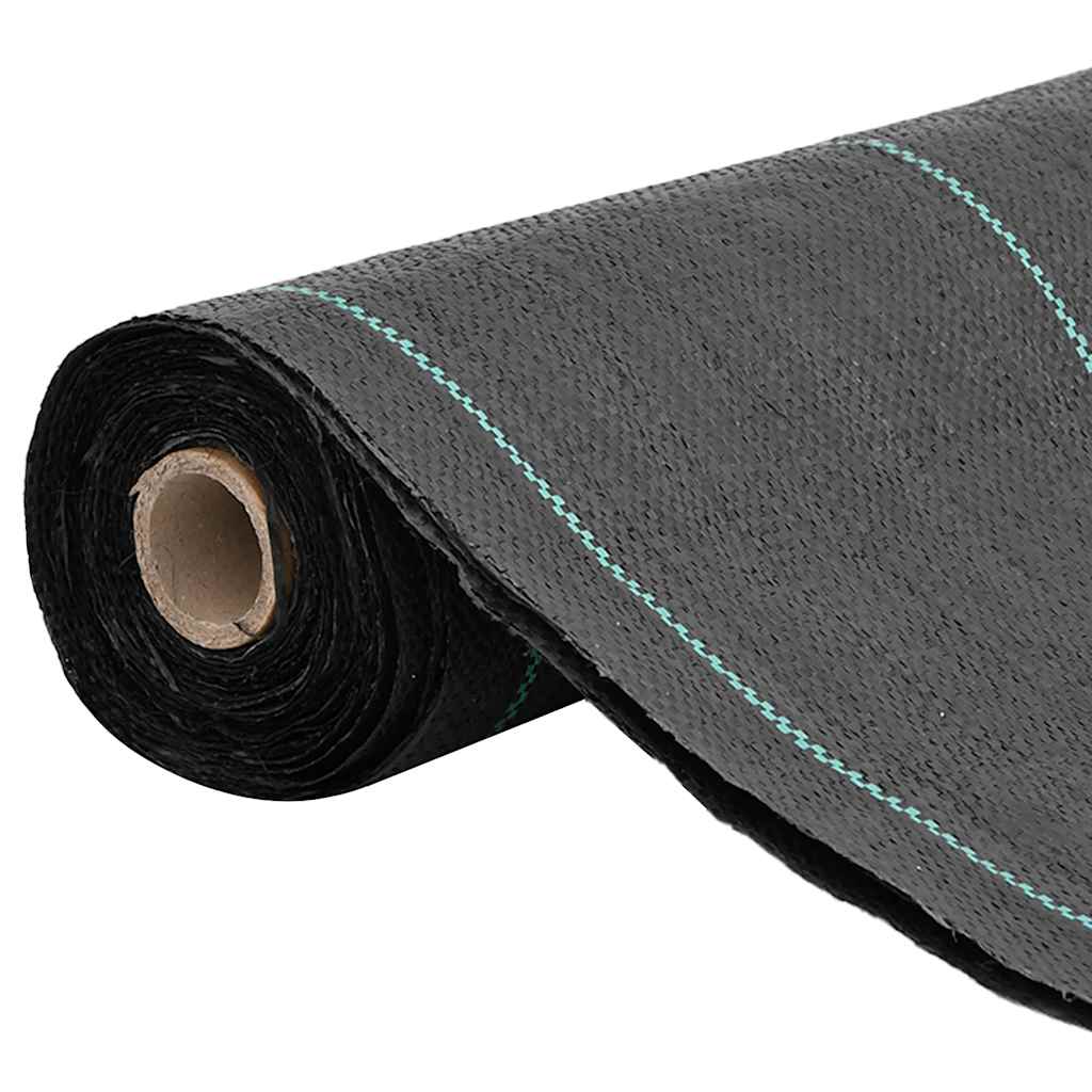 Vidaxl Carot Cloth 1.5x100 M Polypropene Nero