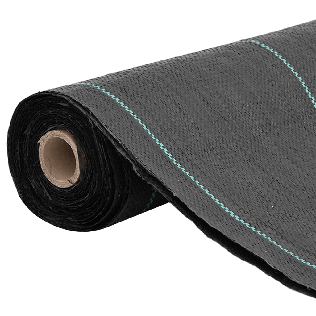 Panno di carota Vidaxl 1.5x150 m Polypropene nero
