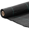 Tela de zanahoria Vidaxl 2x200 m polypropene negro