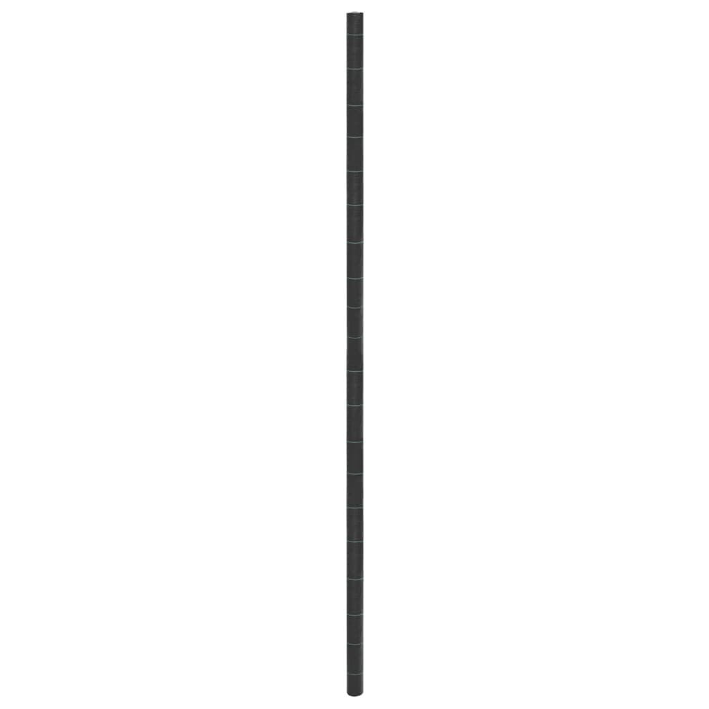Tela de zanahoria Vidaxl 4x50 m polypropene negro
