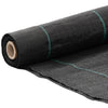 Tela de zanahoria Vidaxl 4x100 m polypropene negro
