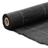 Tela de zanahoria Vidaxl 1x150 m polypropene negro