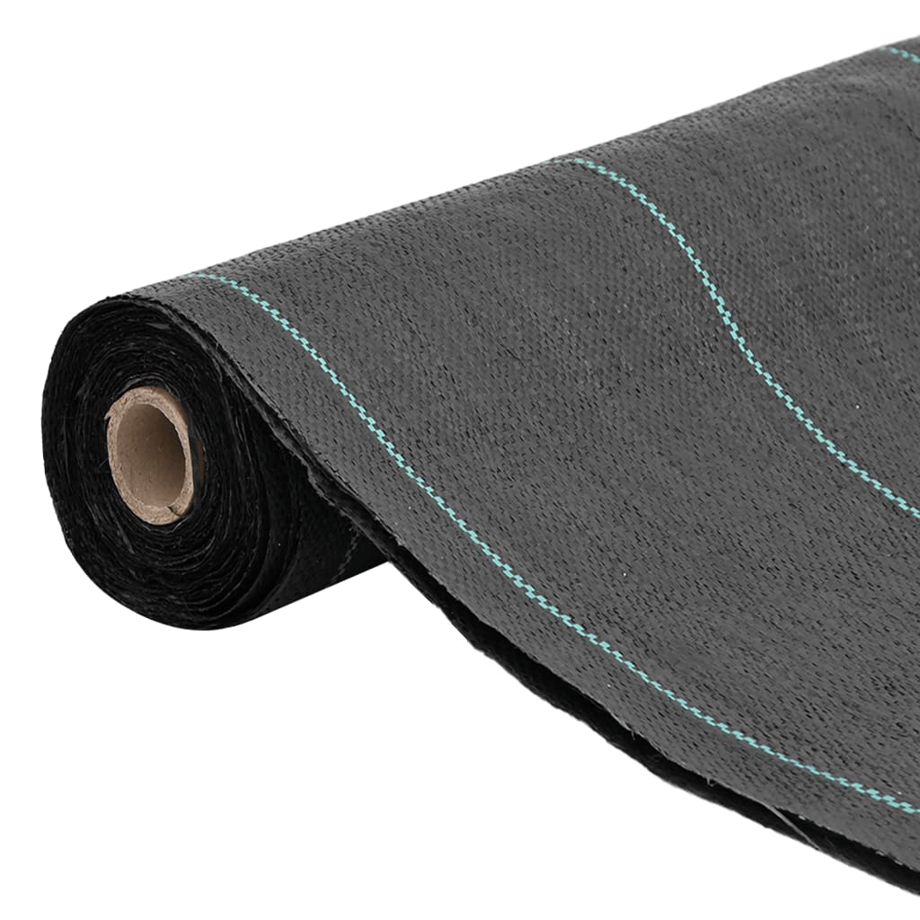 Tela de zanahoria Vidaxl 1.5x10 m polypropene negro
