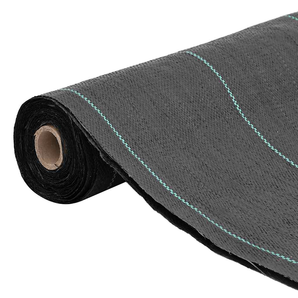 Panno di carota Vidaxl 1,5x25 m polipropene nero