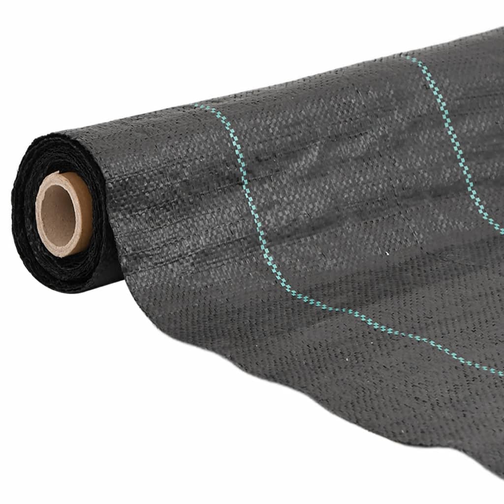 Vidaxl Carot Cloth 2x10 M Polypropene Nero
