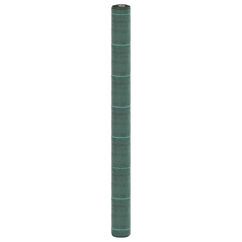 Panno di carota Vidaxl 1,5x25 m in polipropene verde